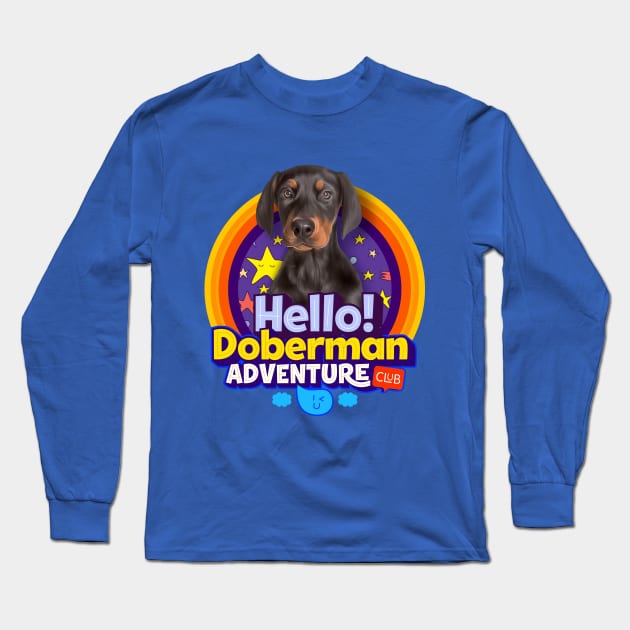 Doberman Long Sleeve T-Shirt by Puppy & cute